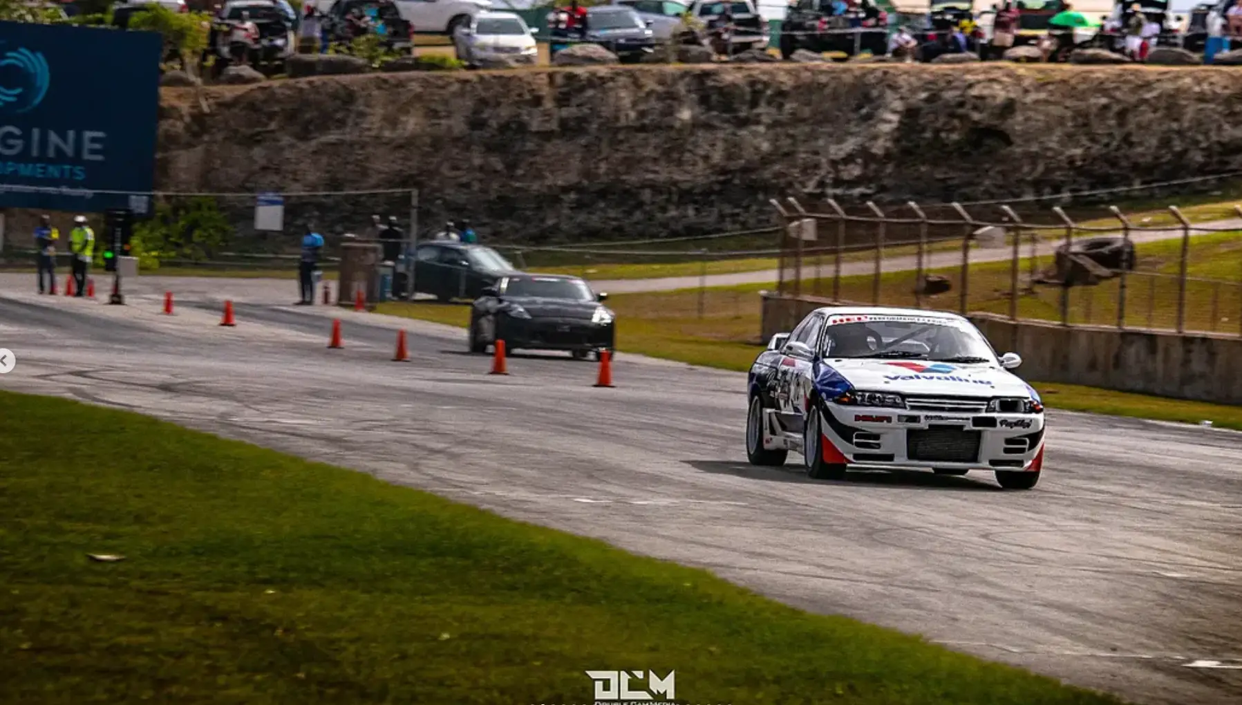 Race car competing at Bushy Park